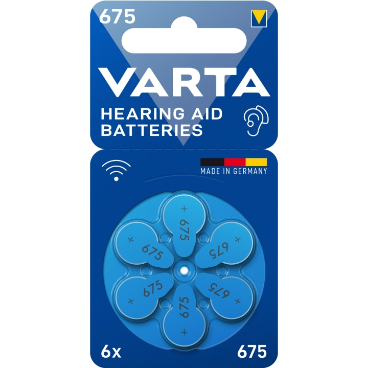 Varta Hörapparatsbatteri 675 / A675 / PR44 6-pack ryhmässä KODINELEKTRONIIKKA / Paristot & Laturit / Akut / Paristot kuulolaitteisiin @ TP E-commerce Nordic AB (C47131)