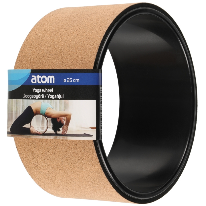 Atom Yogahjul Kork 25 cm ryhmässä URHEILU, VAPAA-AIKA JA HARRASTUS / Kuntoilutarvikkeet / Jooga varusteet @ TP E-commerce Nordic AB (C47146)