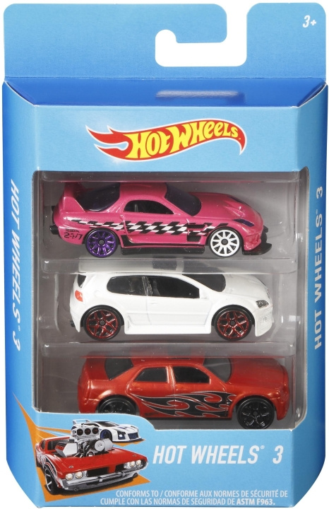 Hot Wheels pikkuautot, 3 kpl ryhmässä LELUT, TUOTTEET LAPSILLE JA VAUVOILLE / Leikkikalut, Askartelu &Pelit / Lelut @ TP E-commerce Nordic AB (C47177)