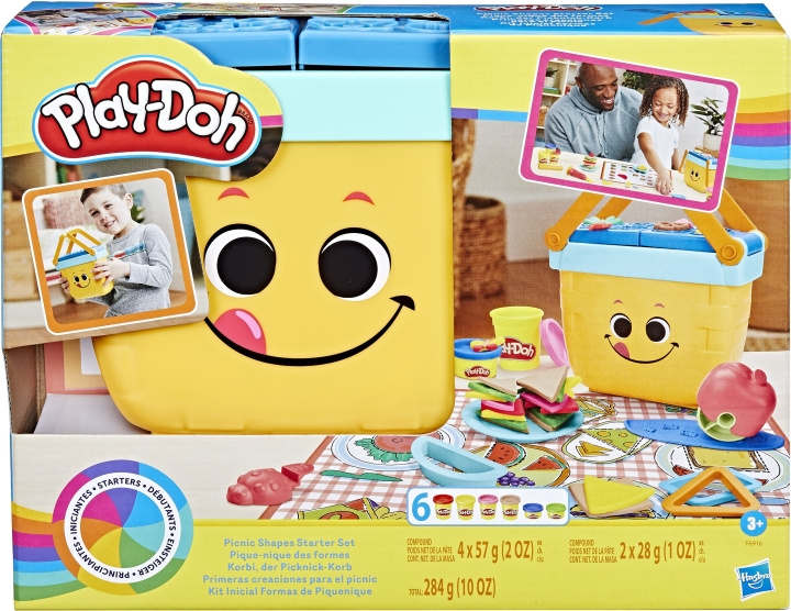 PLAY-DOH Picnic Shapes Starter Set -muovailuvahasetti ryhmässä LELUT, TUOTTEET LAPSILLE JA VAUVOILLE / Leikkikalut, Askartelu &Pelit / Pelaa savea, leikkiä hiekkaa ja tarvikkeita @ TP E-commerce Nordic AB (C47236)
