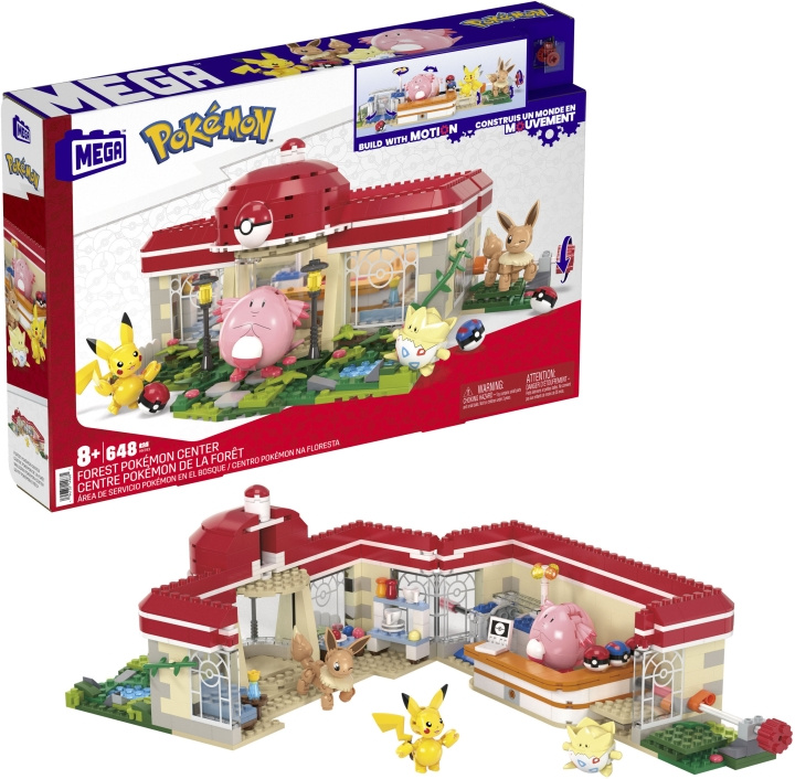 POKEMON Mega Pokémon: Pokémon-Keskus - rakennussarja ryhmässä LELUT, TUOTTEET LAPSILLE JA VAUVOILLE / Leikkikalut, Askartelu &Pelit / Rakennuslelut / Rakennuspalikat @ TP E-commerce Nordic AB (C47269)