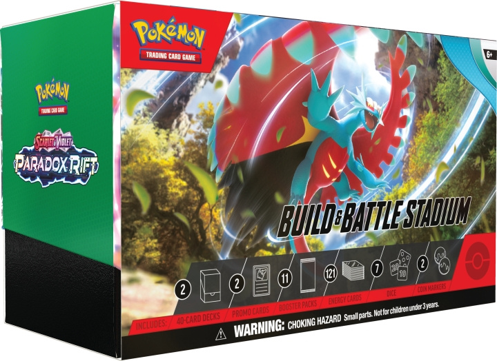 POKEMON Scarlet & Violet 4: Paradox Rift Build & Battle Stadium ryhmässä LELUT, TUOTTEET LAPSILLE JA VAUVOILLE / Peli / Korttipeli @ TP E-commerce Nordic AB (C47303)