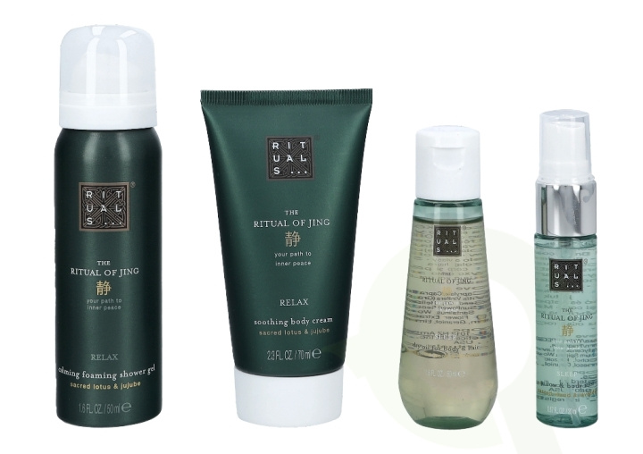 Rituals Jing Set 190 ml Body Cream 70ml/Dry Oil 50ml/Body Mist 20ml/Foaming Shower Gel 50ml ryhmässä KAUNEUS JA TERVEYS / Lahjapakkaukset / Naisten lahjapakkaukset @ TP E-commerce Nordic AB (C47515)