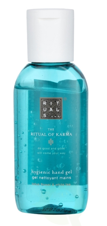 Rituals Karma Hygienic Hand Gel 50 ml Holy Lotus & White Tea ryhmässä KAUNEUS JA TERVEYS / Terveydenhoito / Käsien desinfiointi @ TP E-commerce Nordic AB (C47564)
