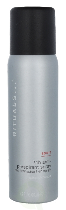 Rituals Sport 24H Anti-Perspirant Spray 200 ml Activated Charcoal ryhmässä KAUNEUS JA TERVEYS / Tuoksut & Parfyymit / Deodorantit / Naisten deodorantit @ TP E-commerce Nordic AB (C47581)