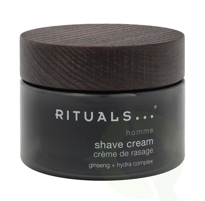 Rituals Homme Shave Cream 250 ml Ginseng + Hydra Complex ryhmässä KAUNEUS JA TERVEYS / Hiukset &Stailaus / Sheivaus ja trimmaus / Partahöylät & Tarvikkeet @ TP E-commerce Nordic AB (C47638)