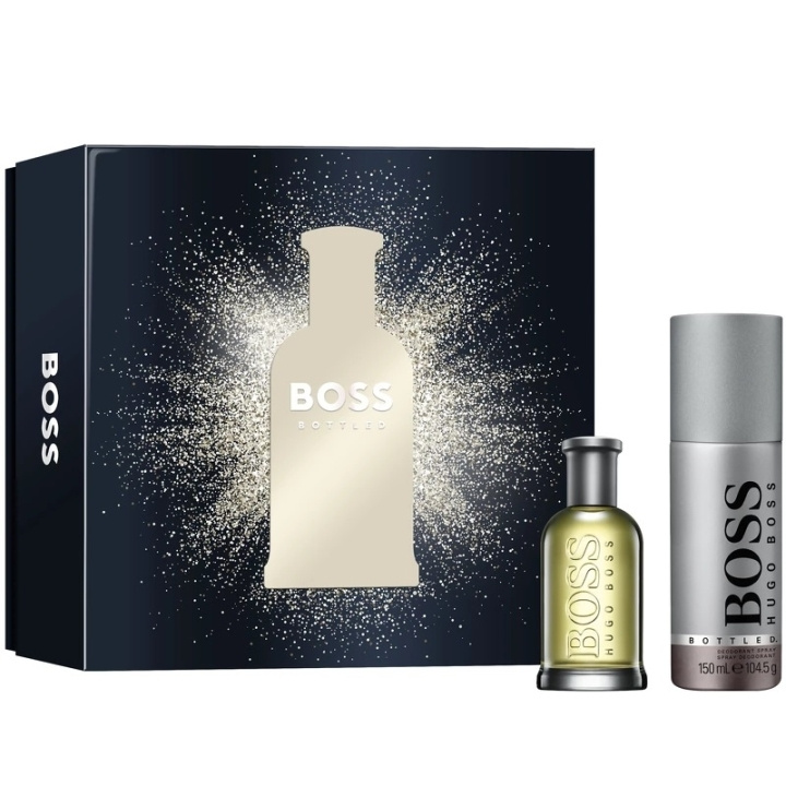 Hugo Boss Giftset Bottled Edt 50ml + Deo Spray 150ml ryhmässä KAUNEUS JA TERVEYS / Lahjapakkaukset / Miesten lahjapakkaukset @ TP E-commerce Nordic AB (C47676)