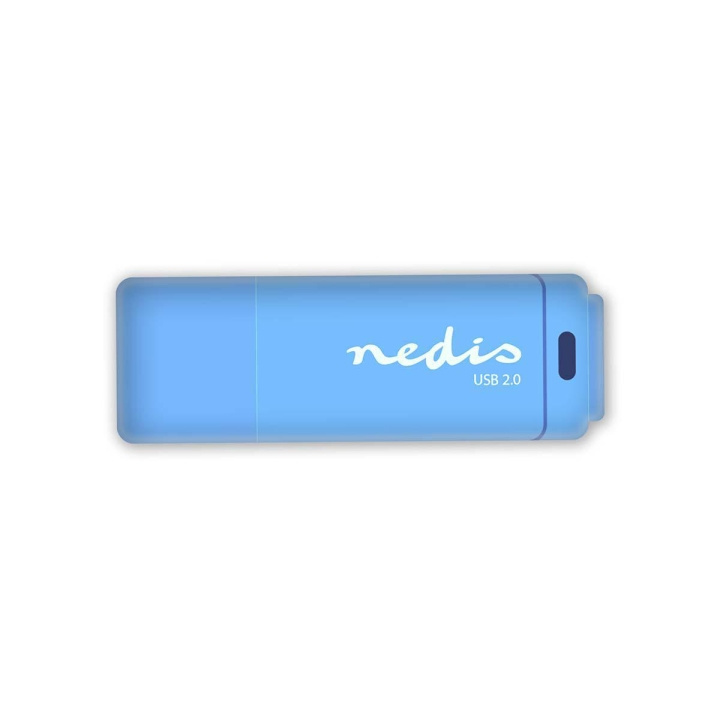Nedis Muistitikku | 64 GB | USB Type-A | Lukunopeus: 12 MB/s | Kirjoitusnopeus: 3 MB/s ryhmässä KODINELEKTRONIIKKA / Tallennusvälineet / USB-muistitikku / USB 3.0 @ TP E-commerce Nordic AB (C47726)