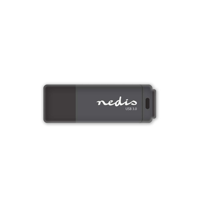 Nedis Muistitikku | 128 GB | USB Type-A | Lukunopeus: 80 MB/s | Kirjoitusnopeus: 10 MB/s ryhmässä KODINELEKTRONIIKKA / Tallennusvälineet / USB-muistitikku / USB 3.0 @ TP E-commerce Nordic AB (C47727)