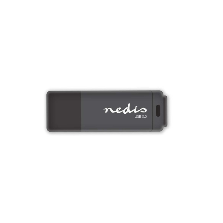 Nedis Muistitikku | 64 GB | USB Type-A | Lukunopeus: 80 MB/s | Kirjoitusnopeus: 10 MB/s ryhmässä KODINELEKTRONIIKKA / Tallennusvälineet / USB-muistitikku / USB 3.0 @ TP E-commerce Nordic AB (C47729)