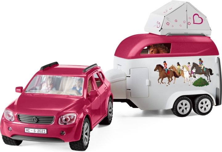 Schleich Horse Club 42535 - Seikkailu autolla ja hevostenkuljetusvaunulla ryhmässä LELUT, TUOTTEET LAPSILLE JA VAUVOILLE / Leikkikalut, Askartelu &Pelit / Figuurit, miniatyyrit ja tarvikkeet @ TP E-commerce Nordic AB (C47803)