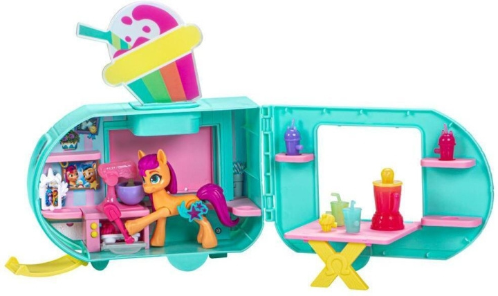 MY LITTLE PONY Sunny Starscout Smoothie Truck -leikkisetti ryhmässä LELUT, TUOTTEET LAPSILLE JA VAUVOILLE / Leikkikalut, Askartelu &Pelit / Lelusarja @ TP E-commerce Nordic AB (C47877)