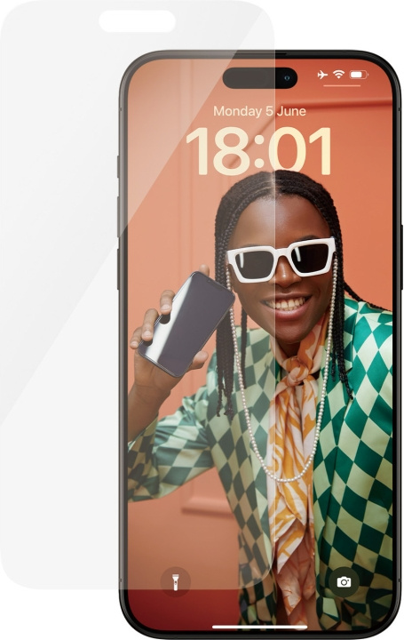 PanzerGlass lasikalvo, iPhone 15 Pro Max ryhmässä ÄLYPUHELIMET JA TABLETIT / Puhelimen suojakotelo / Apple / iPhone 15 @ TP E-commerce Nordic AB (C47963)