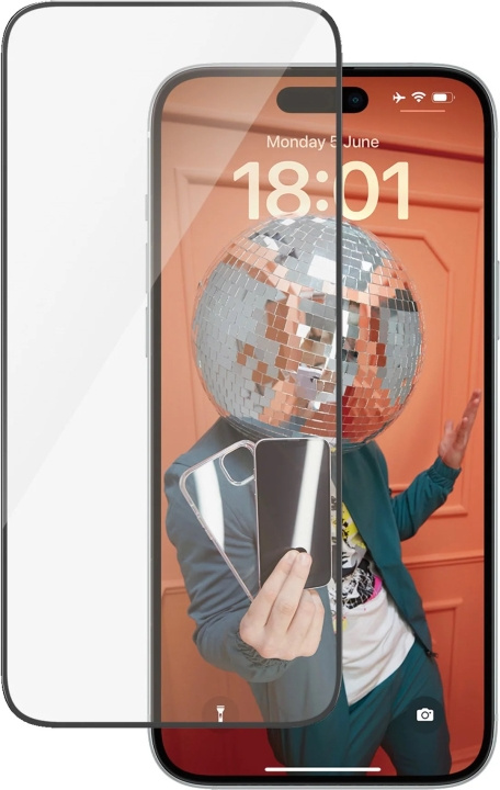 PanzerGlass Ultra-wide Fit with Aligner -suojalasi, iPhone 15 Plus ryhmässä ÄLYPUHELIMET JA TABLETIT / Puhelimen suojakotelo / Apple / iPhone 15 @ TP E-commerce Nordic AB (C47966)