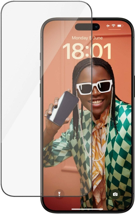 PanzerGlass Ultra-wide Fit with Aligner -suojalasi, iPhone 15 Pro Max ryhmässä ÄLYPUHELIMET JA TABLETIT / Puhelimen suojakotelo / Apple / iPhone 15 @ TP E-commerce Nordic AB (C47967)