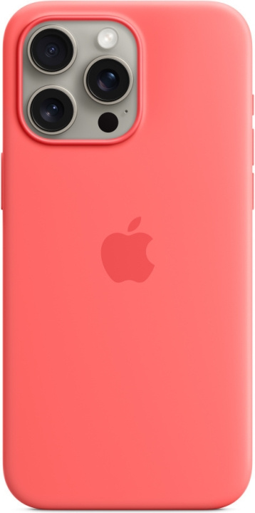 Apple iPhone 15 Pro Max silikonikuori MagSafella, guavanpinkki ryhmässä ÄLYPUHELIMET JA TABLETIT / Puhelimen suojakotelo / Apple / iPhone 15 @ TP E-commerce Nordic AB (C47973)