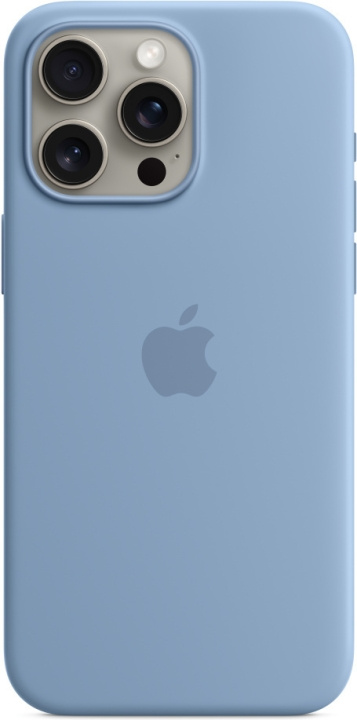 Apple iPhone 15 Pro Max silikonikuori MagSafella, talvensininen ryhmässä ÄLYPUHELIMET JA TABLETIT / Puhelimen suojakotelo / Apple / iPhone 15 @ TP E-commerce Nordic AB (C47976)