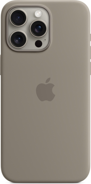 Apple iPhone 15 Pro Max silikonikuori MagSafella, savenruskea ryhmässä ÄLYPUHELIMET JA TABLETIT / Puhelimen suojakotelo / Apple / iPhone 15 @ TP E-commerce Nordic AB (C47977)