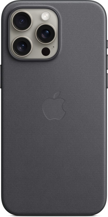 Apple iPhone 15 Pro Max FineWoven-kuori MagSafella, musta ryhmässä ÄLYPUHELIMET JA TABLETIT / Puhelimen suojakotelo / Apple / iPhone 15 @ TP E-commerce Nordic AB (C47989)
