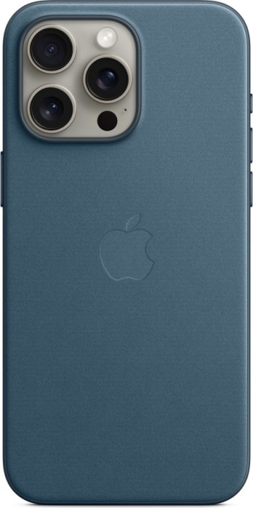 Apple iPhone 15 Pro Max FineWoven-kuori MagSafella, tyynen­meren­sininen ryhmässä ÄLYPUHELIMET JA TABLETIT / Puhelimen suojakotelo / Apple / iPhone 15 @ TP E-commerce Nordic AB (C47990)