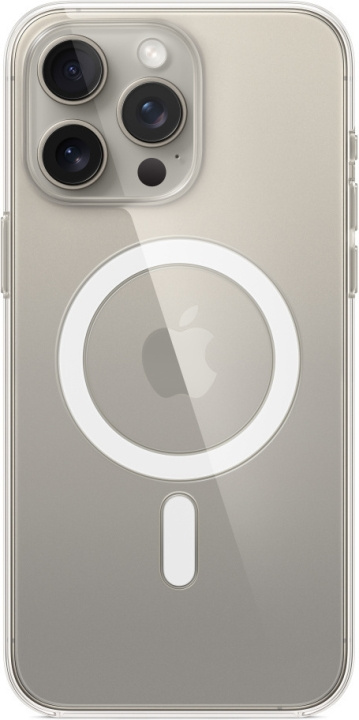 Apple iPhone 15 Pro Max kirkas kuori MagSafella, läpinäkyvä ryhmässä ÄLYPUHELIMET JA TABLETIT / Puhelimen suojakotelo / Apple / iPhone 15 @ TP E-commerce Nordic AB (C48000)