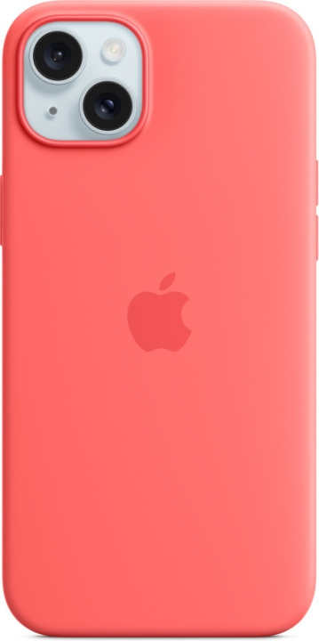 Apple iPhone 15 Plus silikonikuori MagSafella, guavanpinkki ryhmässä ÄLYPUHELIMET JA TABLETIT / Puhelimen suojakotelo / Apple / iPhone 15 @ TP E-commerce Nordic AB (C48001)