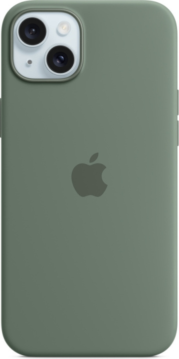 Apple iPhone 15 Plus silikonikuori MagSafella, sypressinvihreä ryhmässä ÄLYPUHELIMET JA TABLETIT / Puhelimen suojakotelo / Apple / iPhone 15 @ TP E-commerce Nordic AB (C48003)