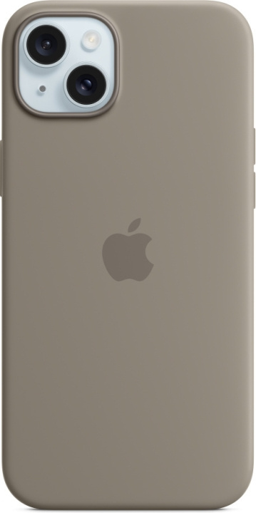 Apple iPhone 15 Plus silikonikuori MagSafella, savenruskea ryhmässä ÄLYPUHELIMET JA TABLETIT / Puhelimen suojakotelo / Apple / iPhone 15 @ TP E-commerce Nordic AB (C48005)