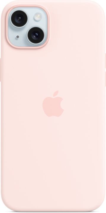 Apple iPhone 15 Plus silikonikuori MagSafella, vaaleanpunainen ryhmässä ÄLYPUHELIMET JA TABLETIT / Puhelimen suojakotelo / Apple / iPhone 15 @ TP E-commerce Nordic AB (C48006)