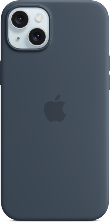 Apple iPhone 15 Plus silikonikuori MagSafella, myrskynsininen ryhmässä ÄLYPUHELIMET JA TABLETIT / Puhelimen suojakotelo / Apple / iPhone 15 @ TP E-commerce Nordic AB (C48007)