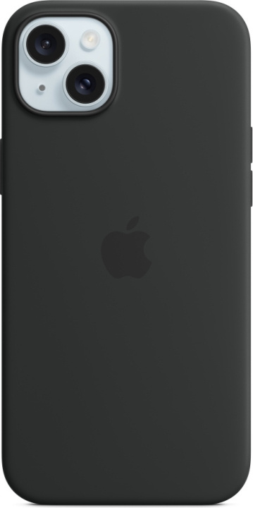 Apple iPhone 15 Plus silikonfodral med MagSafe, svart ryhmässä ÄLYPUHELIMET JA TABLETIT / Puhelimen suojakotelo / Apple / iPhone 15 @ TP E-commerce Nordic AB (C48008)