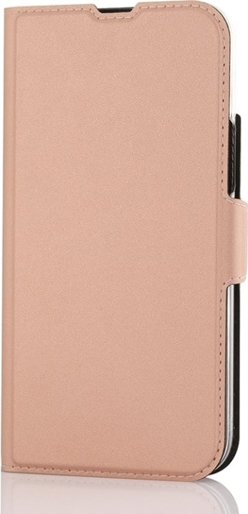 Wave BookCase -suojakotelo, MagSafe-yhteensopiva, iPhone 15 Plus, ruusukulta ryhmässä ÄLYPUHELIMET JA TABLETIT / Puhelimen suojakotelo / Apple / iPhone 15 @ TP E-commerce Nordic AB (C48033)