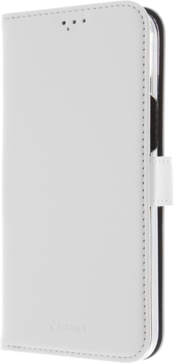Insmat Exclusive Flip Case -lompakkokotelo, iPhone 15, valkoinen ryhmässä ÄLYPUHELIMET JA TABLETIT / Puhelimen suojakotelo / Apple / iPhone 15 @ TP E-commerce Nordic AB (C48118)