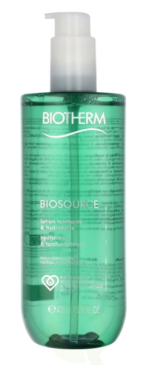 Biotherm Biosource Hydrating Tonifying Toner 400 ml Normal/Combination Skin 24H ryhmässä KAUNEUS JA TERVEYS / Ihonhoito / Kasvot / Puhdistus @ TP E-commerce Nordic AB (C48381)