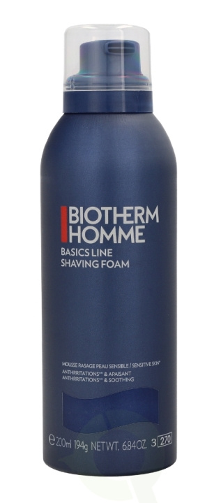 Biotherm Homme Shaving Foam Close Shave 200 ml Anti-Irritation & Anti-Rednesses ryhmässä KAUNEUS JA TERVEYS / Hiukset &Stailaus / Sheivaus ja trimmaus / Partahöylät & Tarvikkeet @ TP E-commerce Nordic AB (C48394)