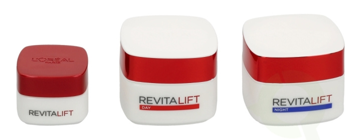 L\'Oreal Advanced Revitalift Program 115 ml Eye Cream 15ml/Day Cream 50ml/Night Cream 50ml ryhmässä KAUNEUS JA TERVEYS / Lahjapakkaukset / Naisten lahjapakkaukset @ TP E-commerce Nordic AB (C48499)