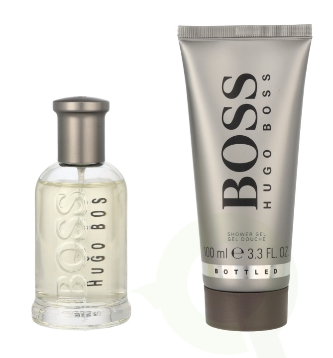 Hugo Boss Bottled Giftset 150 ml Edt Spray 50ml/Shower Gel 100ml ryhmässä KAUNEUS JA TERVEYS / Lahjapakkaukset / Miesten lahjapakkaukset @ TP E-commerce Nordic AB (C48582)