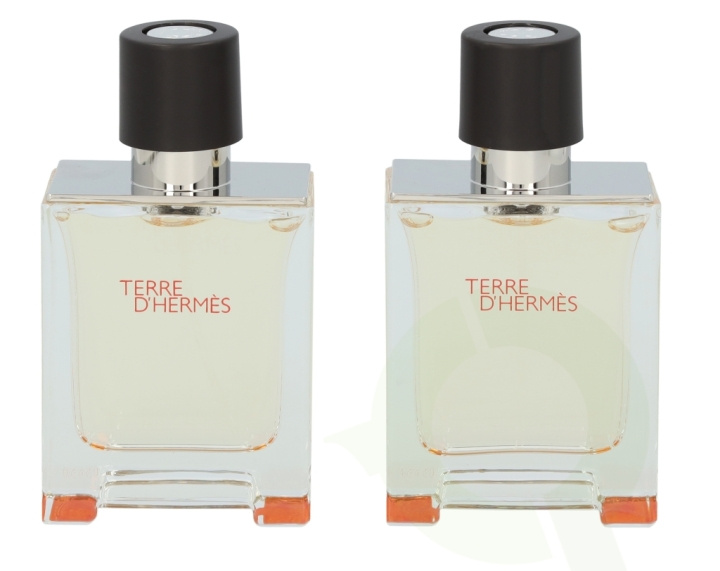 Hermes Terre D\'Hermes Duo Set 100 ml Edt Spray - 2 x 50ml ryhmässä KAUNEUS JA TERVEYS / Tuoksut & Parfyymit / Parfyymit / Naisten Tuoksut @ TP E-commerce Nordic AB (C48584)