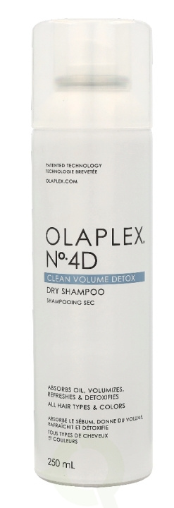 Olaplex No. 4D Clean Volume Detox Dry Shampoo 250 ml All Hair Types & Colors ryhmässä KAUNEUS JA TERVEYS / Hiukset &Stailaus / Hiustenhoito / Shampoo @ TP E-commerce Nordic AB (C48612)