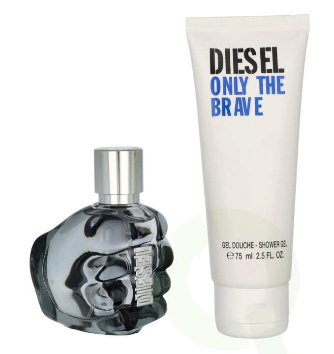 Diesel Only The Brave Pour Homme Giftset 110 ml Edt Spray 35ml/Shower Gel 75ml ryhmässä KAUNEUS JA TERVEYS / Lahjapakkaukset / Miesten lahjapakkaukset @ TP E-commerce Nordic AB (C48619)
