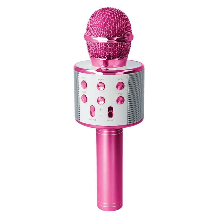 Forever Bluetooth microphone with speaker BMS-300 Lite pink ryhmässä KODINELEKTRONIIKKA / Ääni & Kuva / Kädessä pidettävät mikrofonit @ TP E-commerce Nordic AB (C48655)