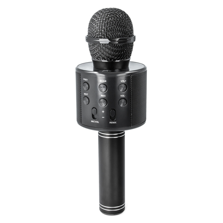 Forever Bluetooth microphone with speaker BMS-300 Lite black ryhmässä KODINELEKTRONIIKKA / Ääni & Kuva / Kädessä pidettävät mikrofonit @ TP E-commerce Nordic AB (C48656)