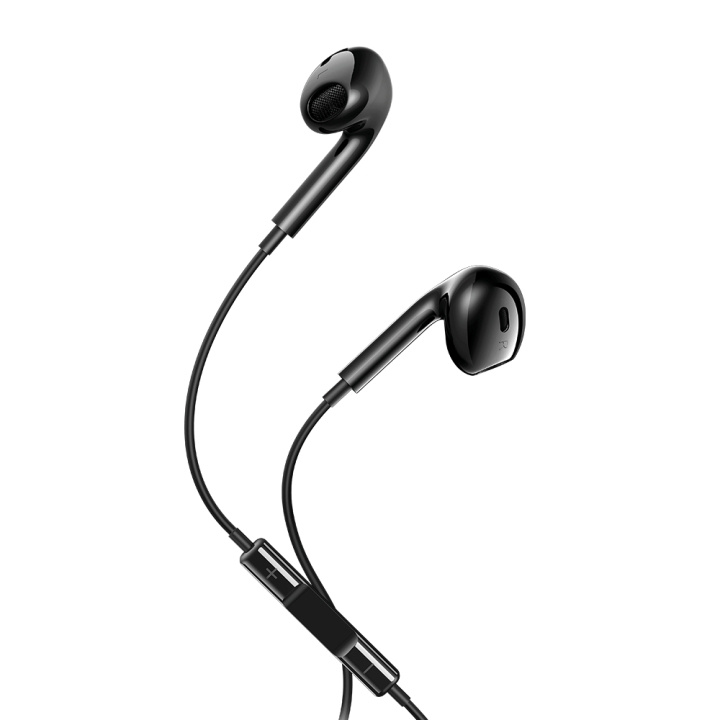 Maxlife wired earphones MXEP-04 USB-C black ryhmässä KODINELEKTRONIIKKA / Ääni & Kuva / Kuulokkeet & Tarvikkeet / Kuulokkeet @ TP E-commerce Nordic AB (C48661)