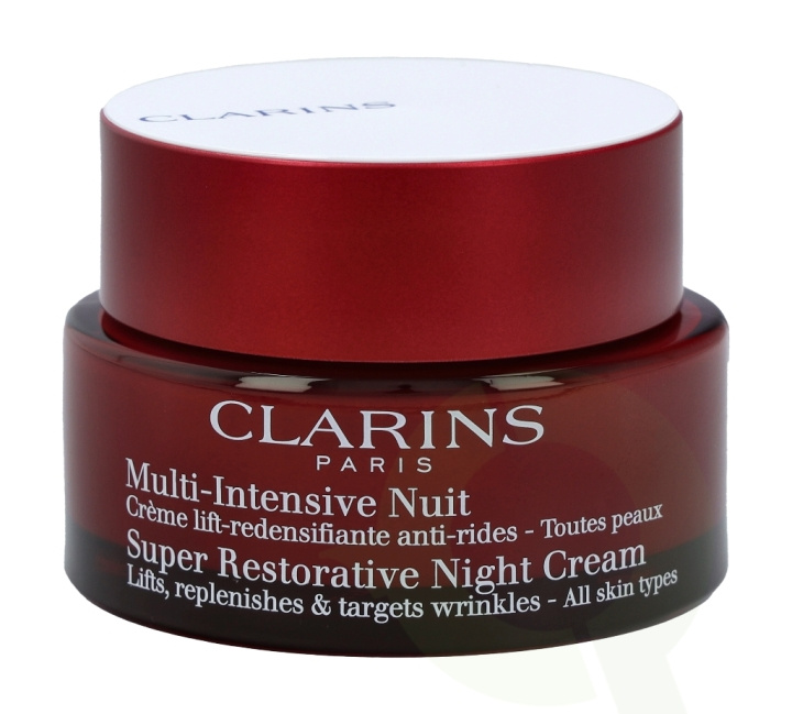 Clarins Super Restorative Night Cream 50 ml All Skin Types ryhmässä KAUNEUS JA TERVEYS / Ihonhoito / Kasvot / Yövoide @ TP E-commerce Nordic AB (C48813)