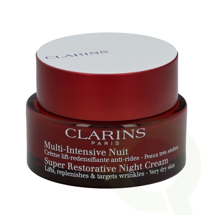 Clarins Super Restorative Night Cream 50 ml Very Dry Skin ryhmässä KAUNEUS JA TERVEYS / Ihonhoito / Kasvot / Kasvovoide @ TP E-commerce Nordic AB (C48814)