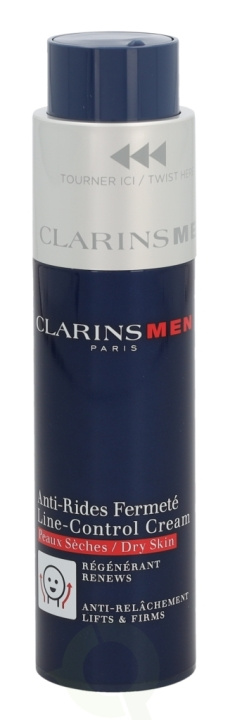 Clarins Men Line-Control Cream 50 ml Dry Skin ryhmässä KAUNEUS JA TERVEYS / Ihonhoito / Kasvot / Kasvovoide @ TP E-commerce Nordic AB (C48821)