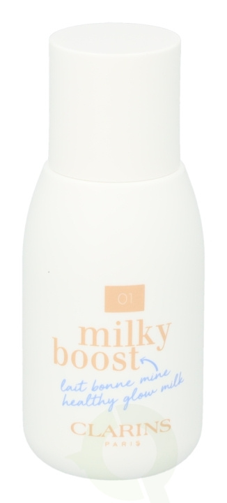 Clarins Milky Boost Skin-Perfecting Milk 50 ml #01 Milky Cream ryhmässä KAUNEUS JA TERVEYS / Meikit / Meikit Kasvot / Meikkivoide @ TP E-commerce Nordic AB (C48871)