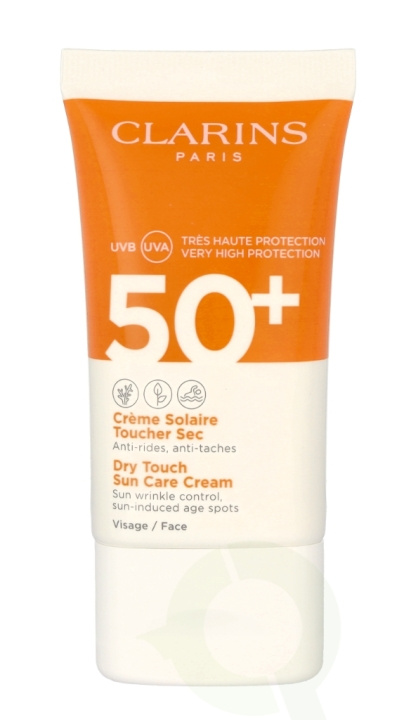 Clarins Dry Touch Sun Care Cream SPF50+ 50 ml Face ryhmässä KAUNEUS JA TERVEYS / Ihonhoito / Rusketus / Aurinkosuoja @ TP E-commerce Nordic AB (C48896)