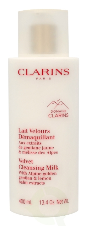 Clarins Velvet Cleansing Milk 400 ml With Alpine Golden Gentian & Lemon Balm Extracts ryhmässä KAUNEUS JA TERVEYS / Ihonhoito / Kasvot / Puhdistus @ TP E-commerce Nordic AB (C48911)