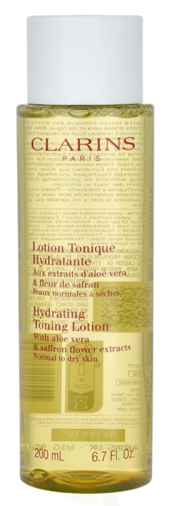 Clarins Hydrating Toning Lotion 200 ml Normal To Dry Skin ryhmässä KAUNEUS JA TERVEYS / Ihonhoito / Kasvot / Puhdistus @ TP E-commerce Nordic AB (C48916)